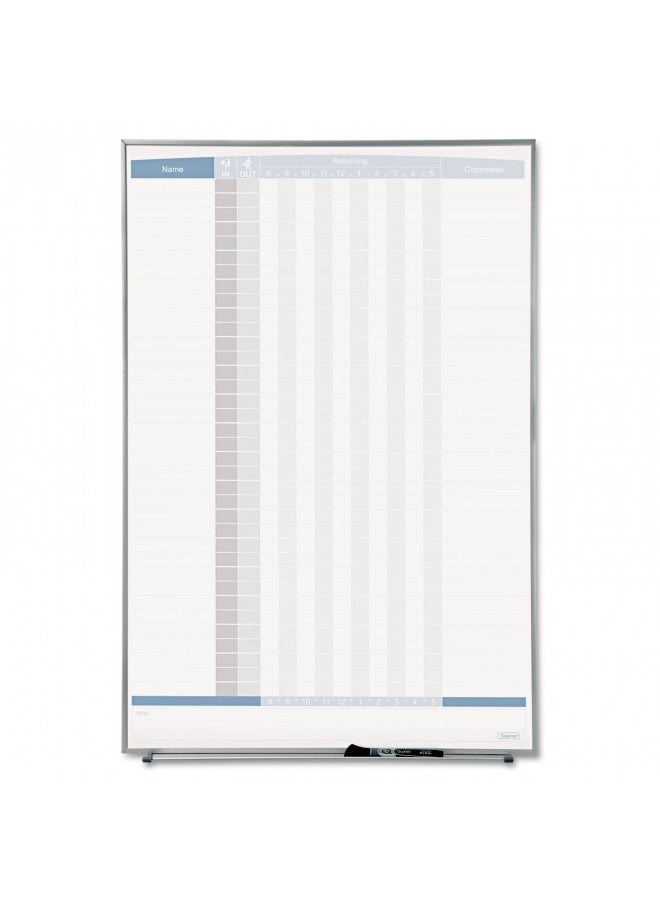 Quartet Matrix In/Out Board, 34 x 23 Inches, Magnetic, Track Up To 36 Employees (33705) - pzsku/ZE6D2FE1A782B025D059EZ/45/_/1731077875/3c98b2f4-b8a8-48d8-992a-be3d6b76d634