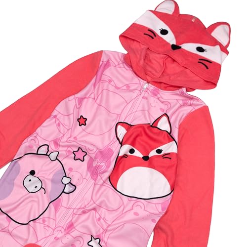Squishmallows Hooded Blanket Sleeper, Comfortable Pajamas, Soft & Cute for Kids, ALWAYS FIFI, 8 - Image 3