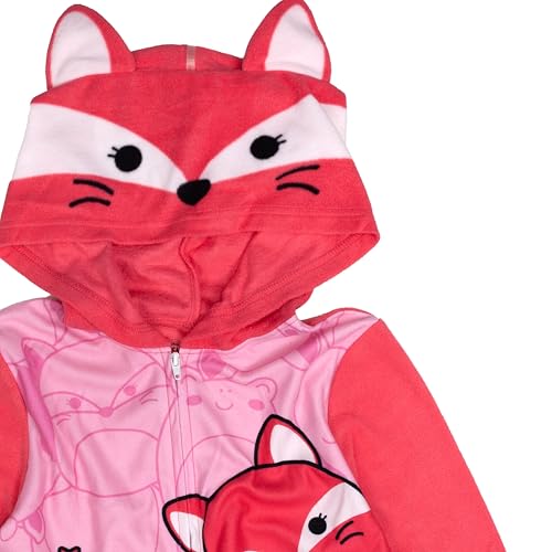 Squishmallows Hooded Blanket Sleeper, Comfortable Pajamas, Soft & Cute for Kids, ALWAYS FIFI, 8 - Image 4