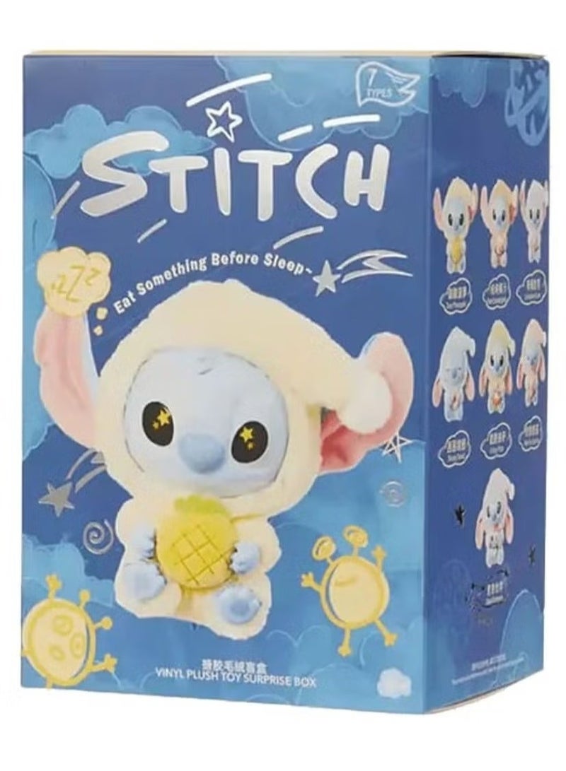 STITCH Original “Eat Something Before Sleep” Cute Vinyl Plush Toy Surprise Box – Blind Box Collectible - Image 1