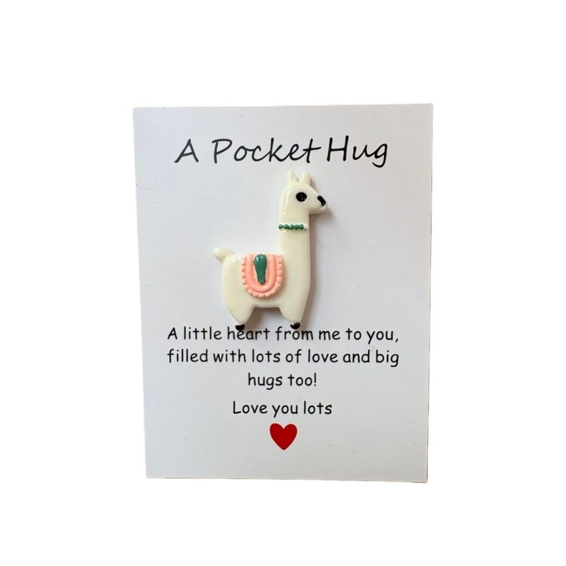 10 Pcs Pocket Hug Cards Decorated With Adorable Alpaca Designs Perfect Gift For Men Women Colleagues Family And Friends For Birthdays Valentine S Day Friendship Day Weddings - Image 5