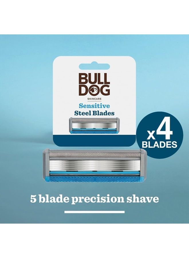 Bulldog Skincare Sensitive Bamboo Razor Blades x4 - Image 2