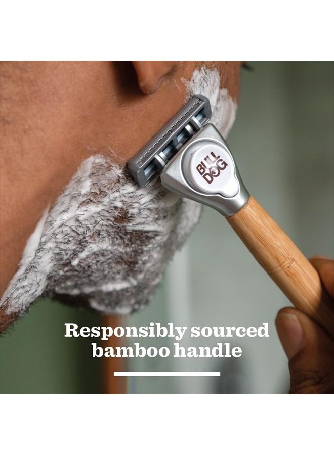 Bulldog Skincare Sensitive Bamboo Razor Blades x4 - Image 4