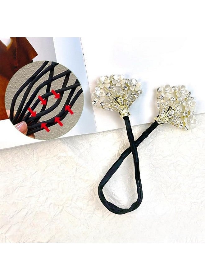 Dkriva® Hair Bun Maker Quick Juda Hair Accessories for Women Girls Stylish Red Pearl Metal Bun Clips Daily Party Wedding Hairstyles Medium Thick Hair (1 PCS) - Image 4