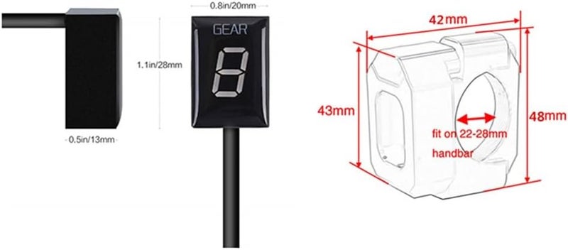 DEMULAX Motorcycle Gear Display Indicator - Image 1