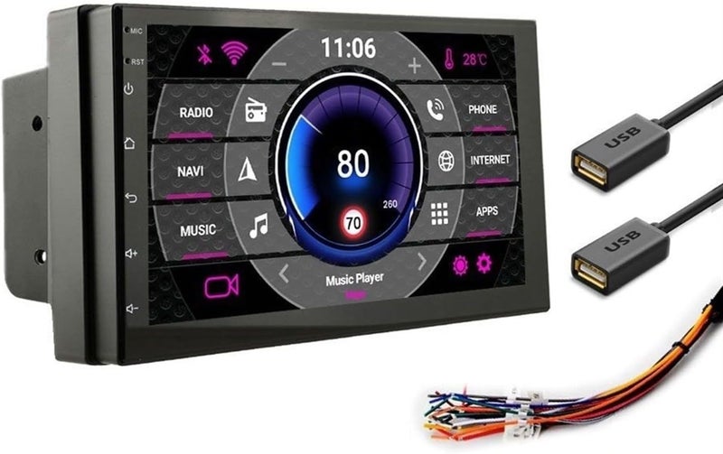 Wivplex 2DIN Android Car Multimedia Player with GPS Navigation - Image 1