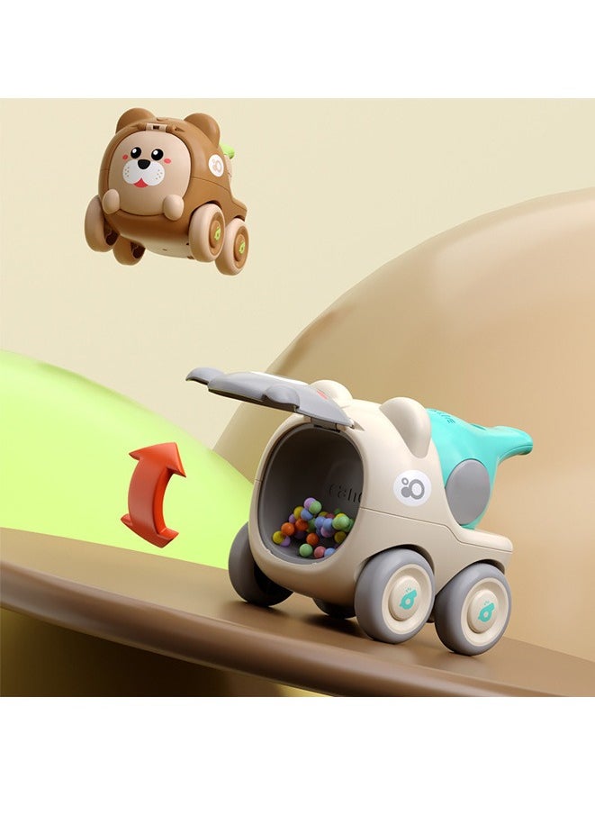 Muyixin - Animal Toy Cars for Toddlers Upgraded with Whistling Inertia Trucks for Kids Birthday Gift Toys Vehicles for Boys Girls Age 18 Months and Up - Image 1