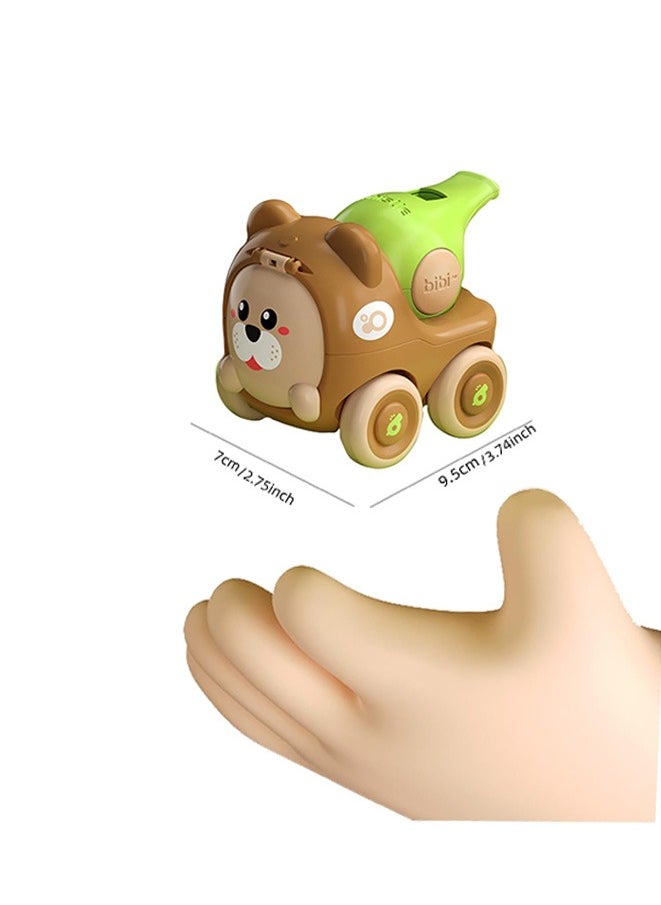 Muyixin - Animal Toy Cars for Toddlers Upgraded with Whistling Inertia Trucks for Kids Birthday Gift Toys Vehicles for Boys Girls Age 18 Months and Up - Image 1