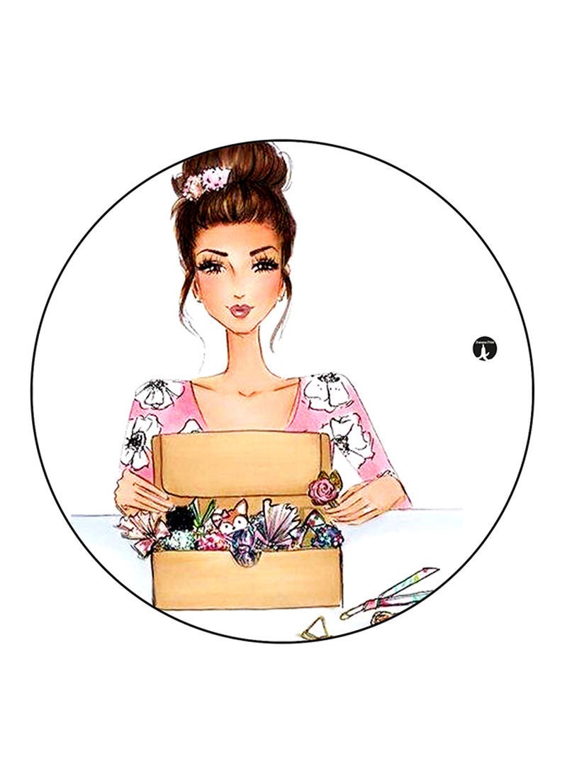 RKN Girl Printed Fridge Magnet  Multicolour - Image 1