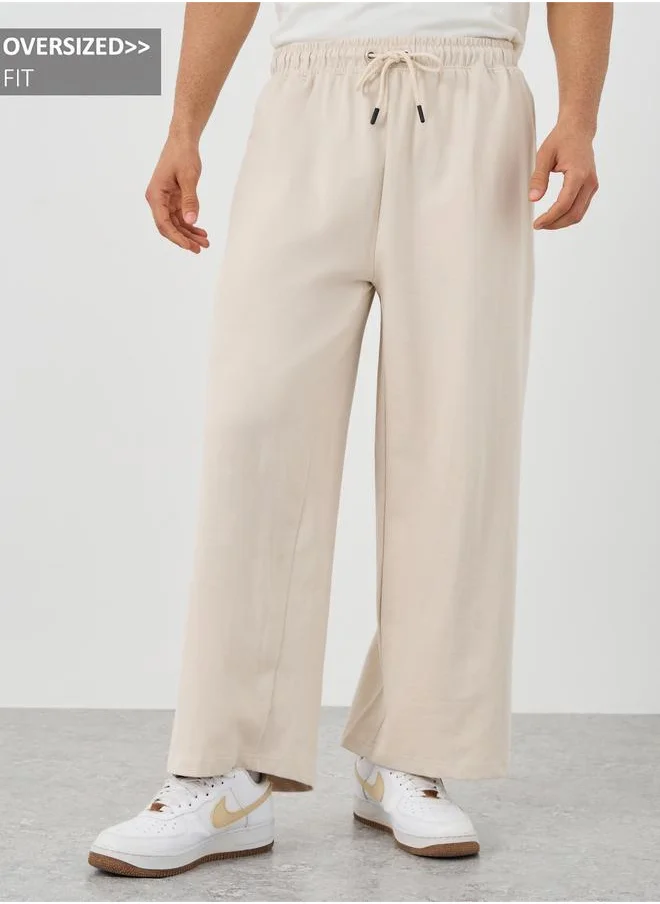 Styli Styli Wide Leg Jogger with Drawstring
