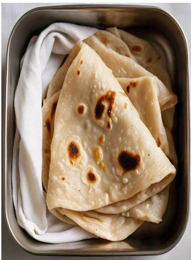 WUD Lunch Box Roti Kapda Set, 6 Pieces Soft Unbleached Muslin Cloths for Kids Tiffin Box, Size- 12 x 12 inches - Image 4