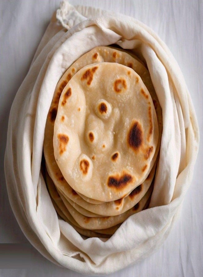 WUD Lunch Box Roti Kapda Set, 6 Pieces Soft Unbleached Muslin Cloths for Kids Tiffin Box, Size- 12 x 12 inches - Image 5