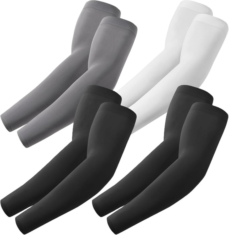 Fuinloth UV Protection Cooling Arm Sleeves with Sports Compression for Men and Women - Image 1