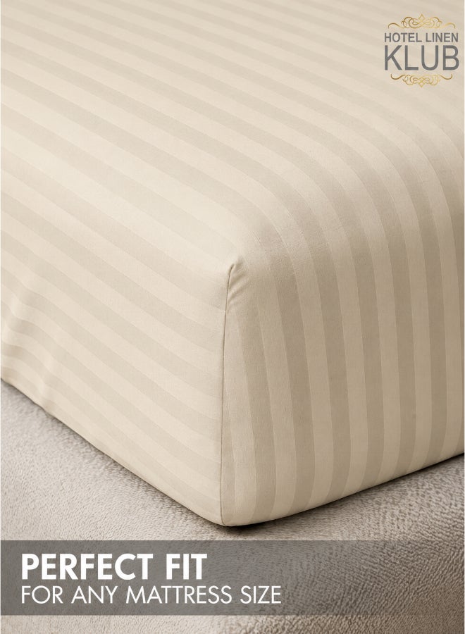 Hotel Linen Klub شريطة ميكروفايبر بيج ملاءة سرير ملائمة فندق لينين كلوب - Image 4