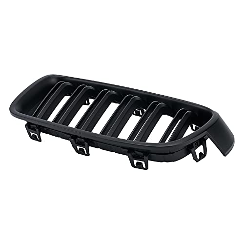 DEKEWEI ABS F30 Grill, Front Kidney Grille for 2012-2018 BMW 3 Series F30 F31 (Double Slats Matte Black Grills, 2pcs) - Image 2