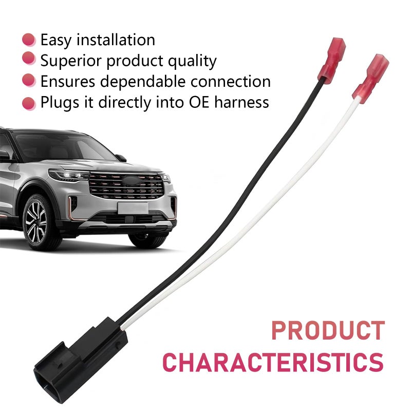 Ferianl 4PCS Car Speaker Wiring Harness, Car Front Rear Door Speaker Adapter Connector Adaptor Plug, Replacement Parts 72-5600, Compatible with F150 F250 Escape Mustang Lincoln Mercury Mazda - Image 3