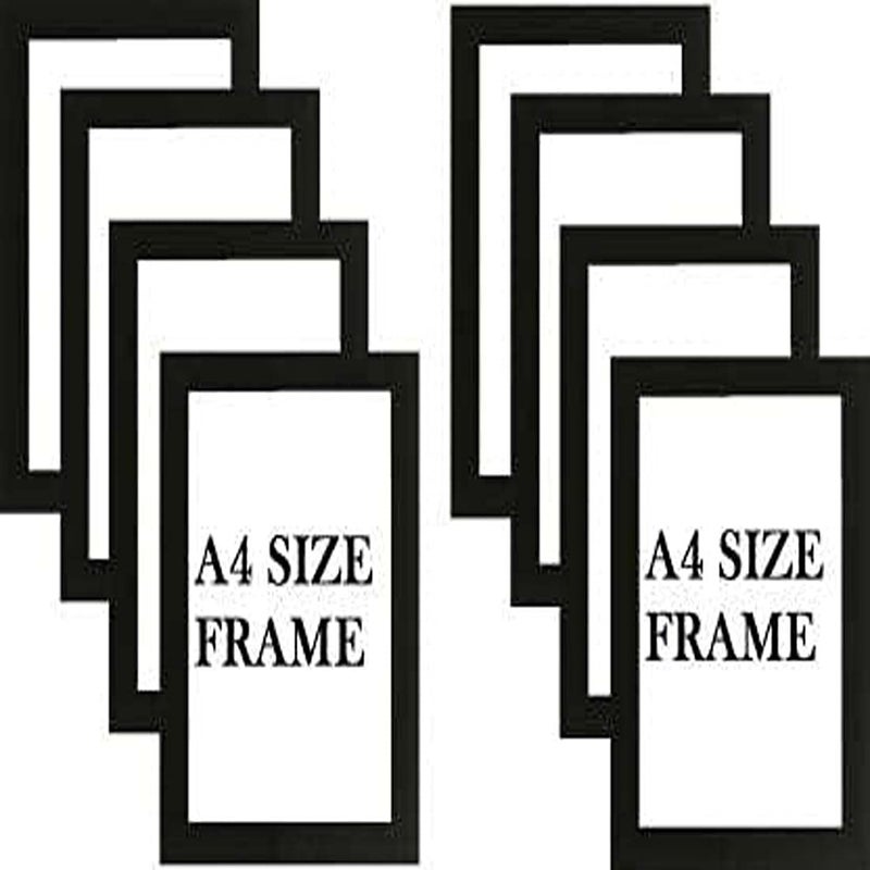 Stuthi Arts A4 Size Wood Wall MDF Photo Frame (Black,8 Photos, Documents) - Image 4