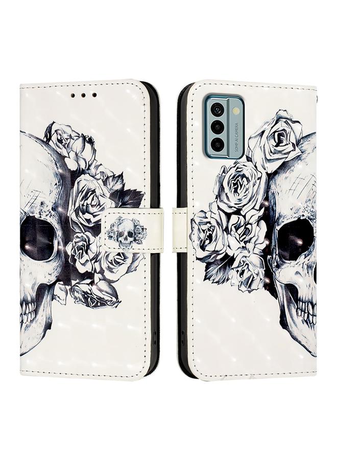 اس-توب جراب هاتف Nokia G22 من الجلد بتصميم ثلاثي الأبعاد مع قلاب أفقي - Image 2