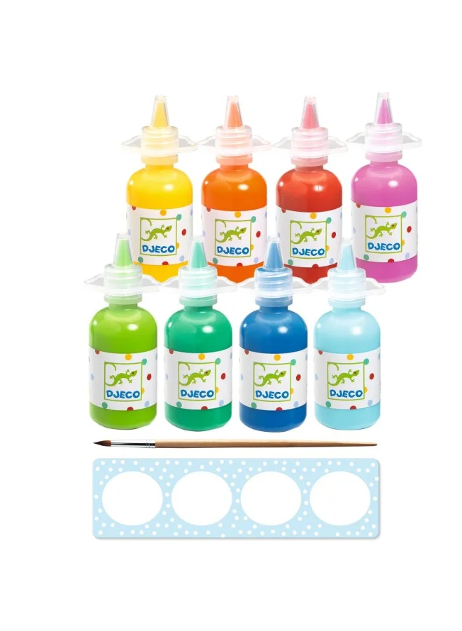 DJECO Paint For Little Ones - 8 Gouachebottles