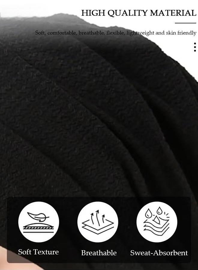 Women Under Scarf Hijab Cap Beanie Hat Headband Islamic Hijab Hat Turban Muslim Inner Hijab Scarf Bottom Cap Soft Knit Cap Tube Cap for Women Girls - Image 3
