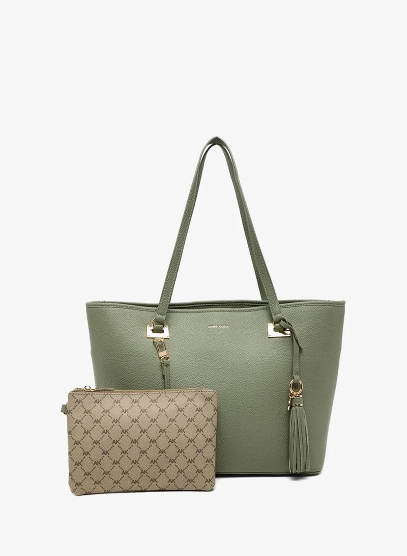 ان كلاين Anne Klein Akh5992 Green Women's Shoulder Bag