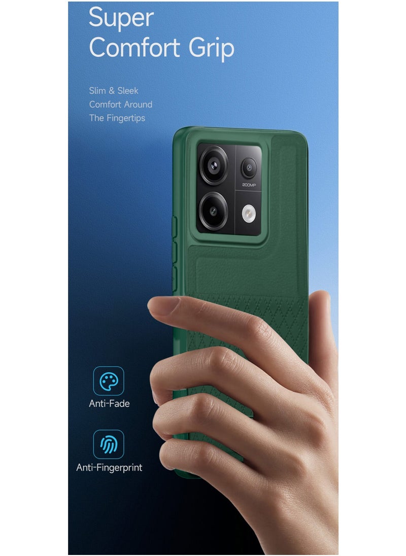CHAPPELINE - Silicone Pattern Card Holder Case Cover For Xiaomi Redmi Note 13 Pro Dark Green - Image 1