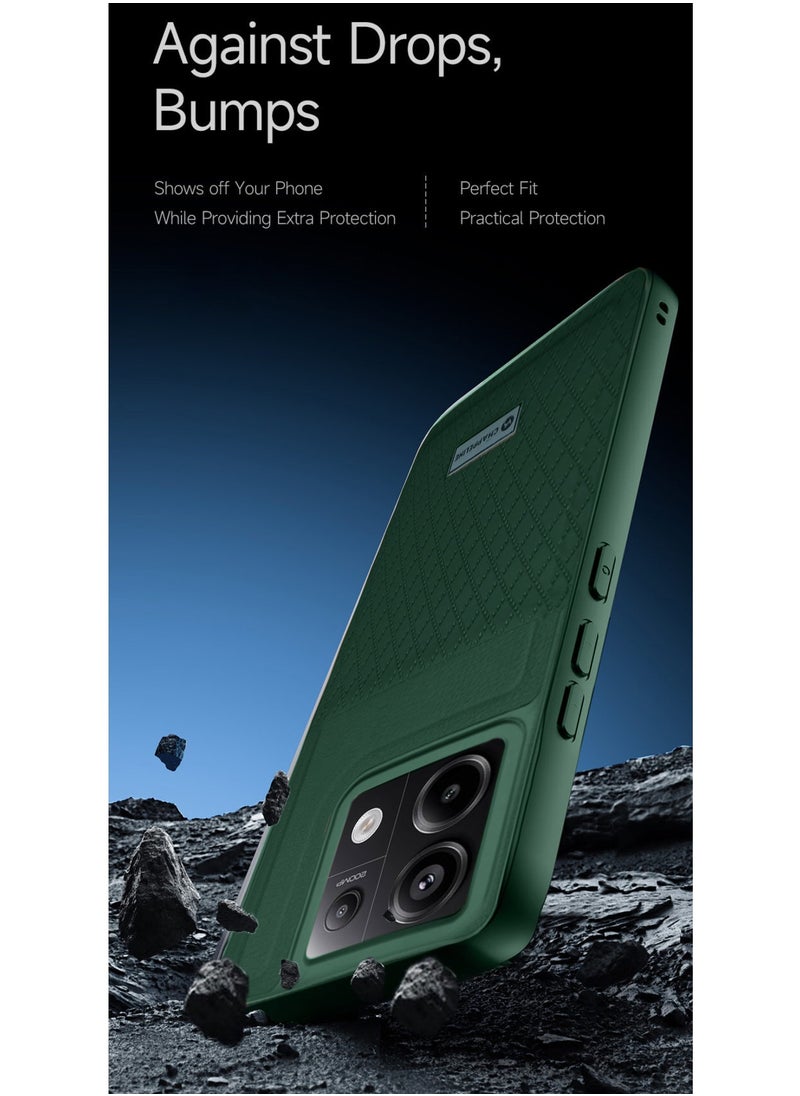 CHAPPELINE - Silicone Pattern Card Holder Case Cover For Xiaomi Redmi Note 13 Pro Dark Green - Image 1