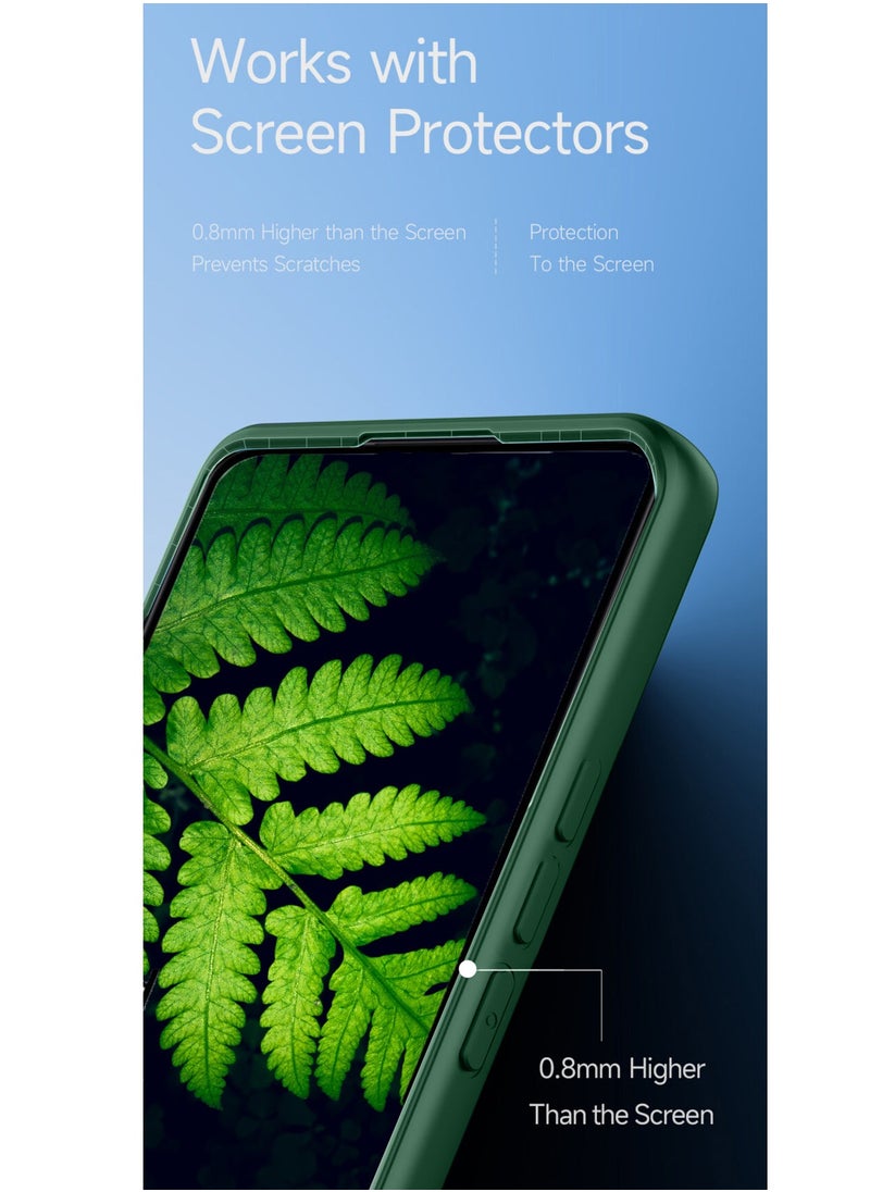 CHAPPELINE - Silicone Pattern Card Holder Case Cover For Xiaomi Redmi Note 13 Pro Dark Green - Image 1