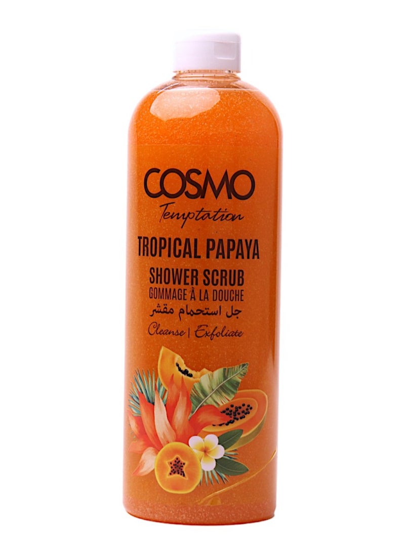 COSMO Temptation Tropical Papaya Shower Scrub 1000ml 