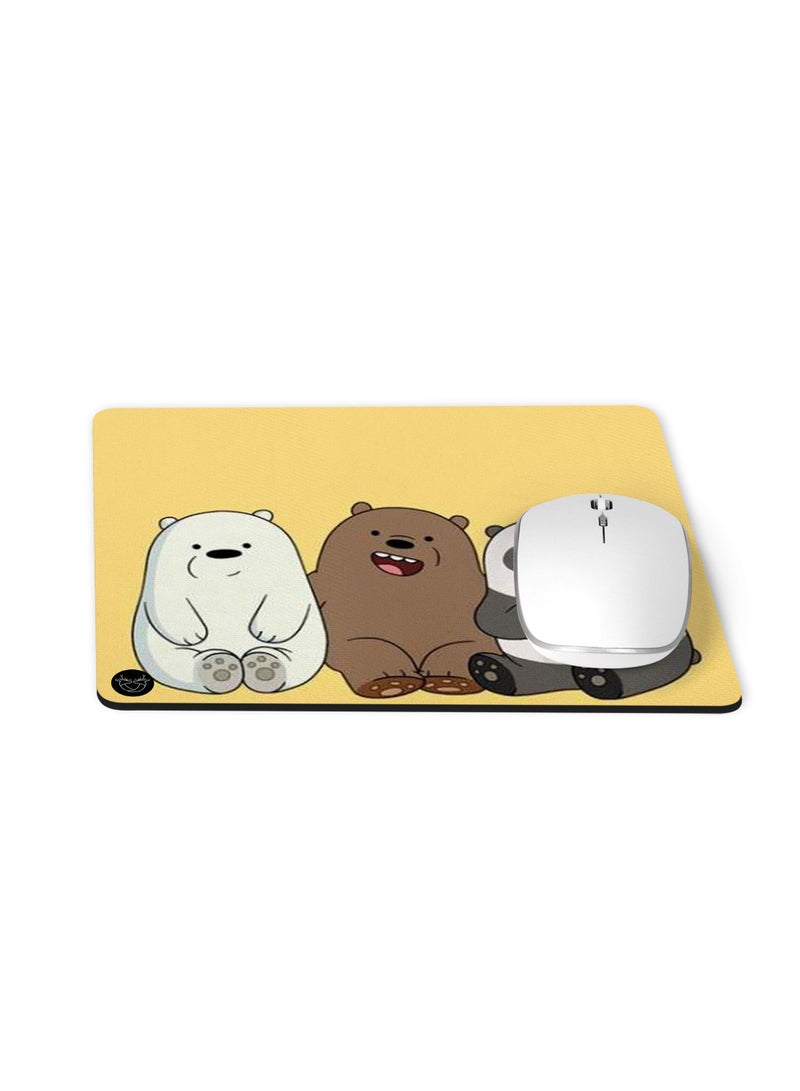 Reeman Design Mouse pad with We Bar Bears cartoon design