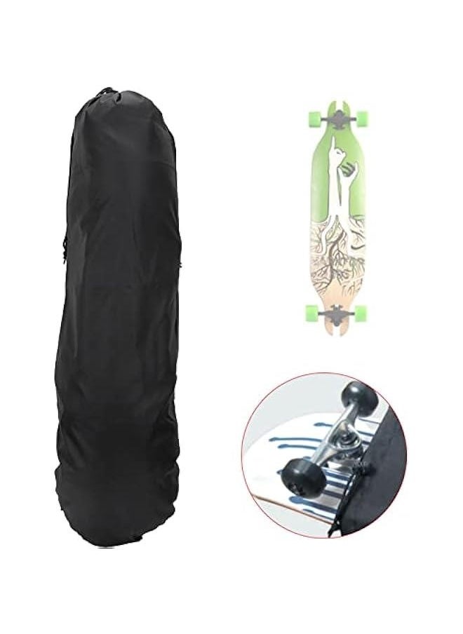 Generic Skateboard Bag , Skateboard Backpack , With adjust Shoulder Straps , 150D Oxford Cloth Sport Skateboard Storage Bag 1 Shoulder Carry Case Black , For Travel Skateboarding( 86X28 . 5Cm) , Skateboard  - Image 5