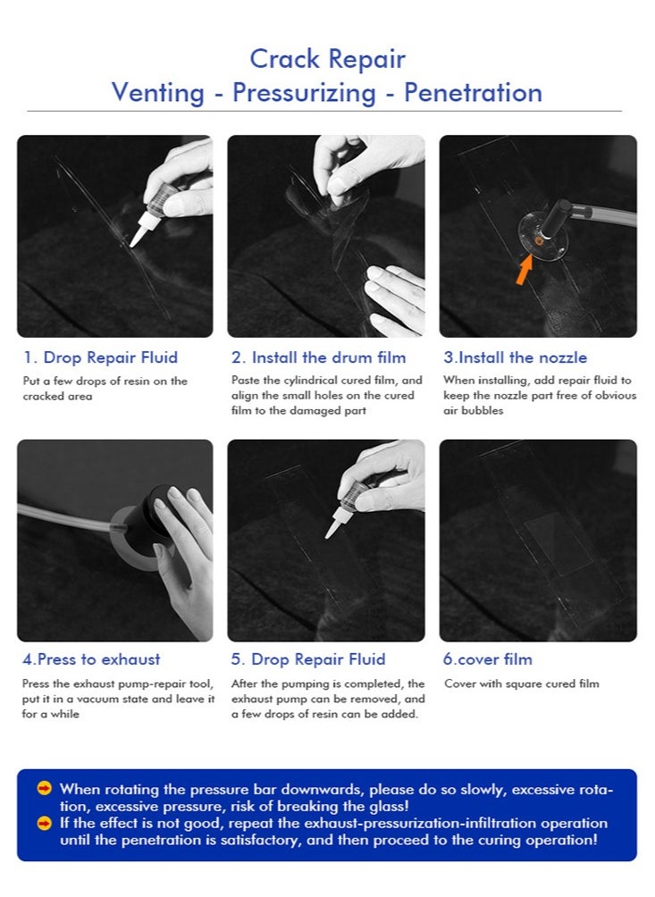 Perfii Automotive Windshield Repair Kit Solution for Broken Auto Glass  - Image 5