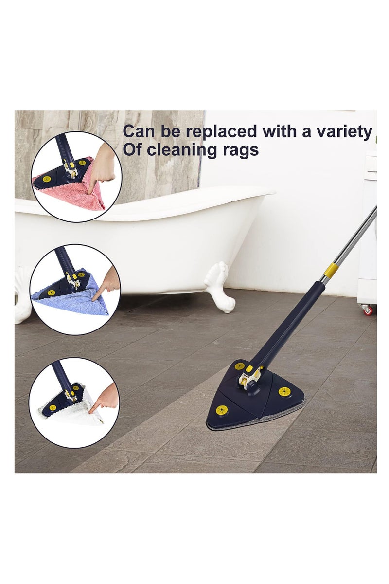 ممسحة تنظيف أوتوماتيكية تعمل بالضغط المائي من الألياف الدقيقة تدور 360 درجة - ممسحة دوارة بمقبض تلسكوبي - Image 3