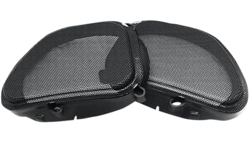 Hogtunes 57 MESH Front Speaker Grills (2 Pack), Fits 1998-2013 Harley-Davidson Road Glide Models - Image 1