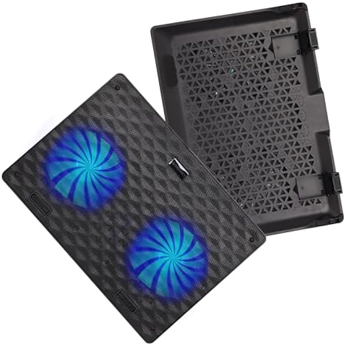 ZEBRONICS, ZEB-NC3300 USB POWERED LAPTOP COOLING PAD WITH DUAL FAN, DUAL USB PORT AND BLUE LED LIGHTS - Image 2