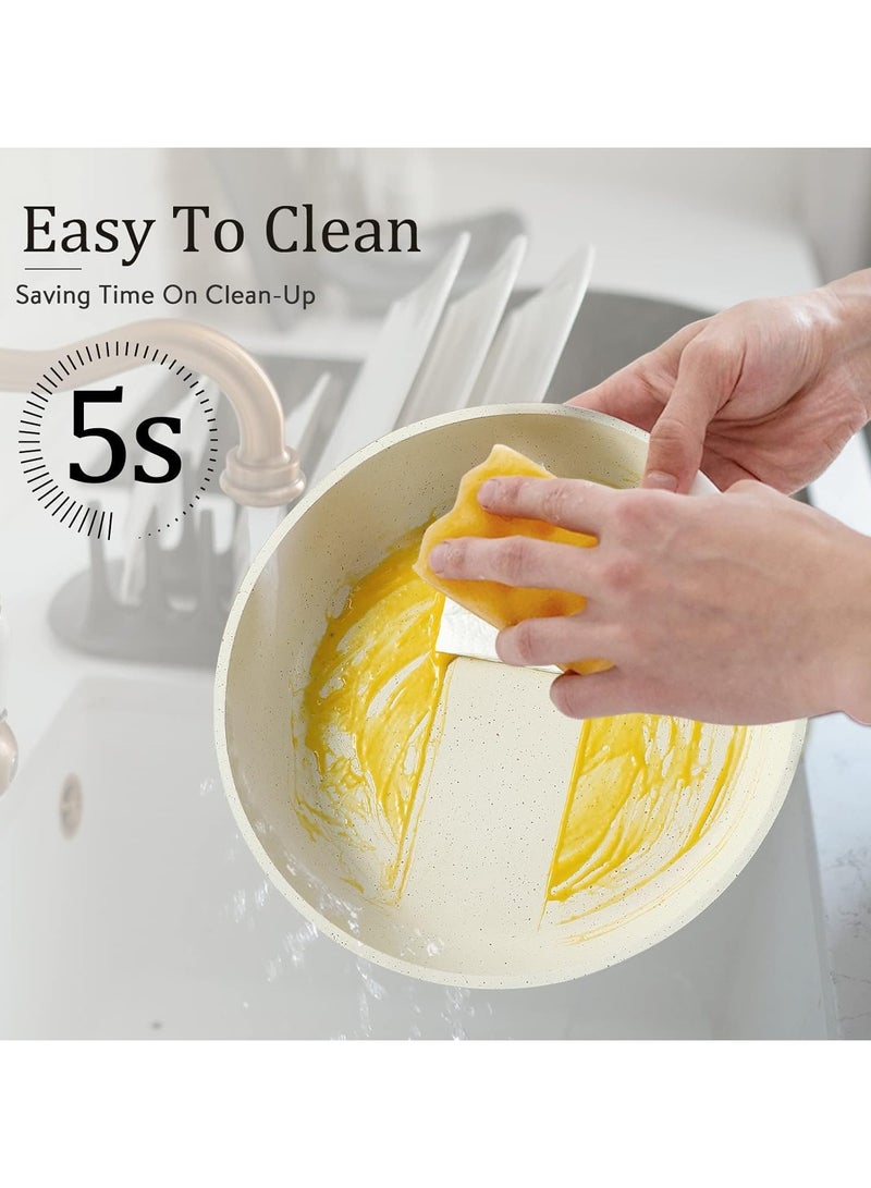 Nonstick Cookware Sets, Detachable Non Stick Pots and Pans Set, Cooking Sets, Medical Stone Non Stick Cookware, Suitable for All Stoves, Dishwasher/Oven Safe  - Image 4