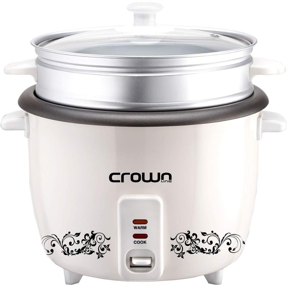 0.6 Liters Rice Cooker with Steamer White