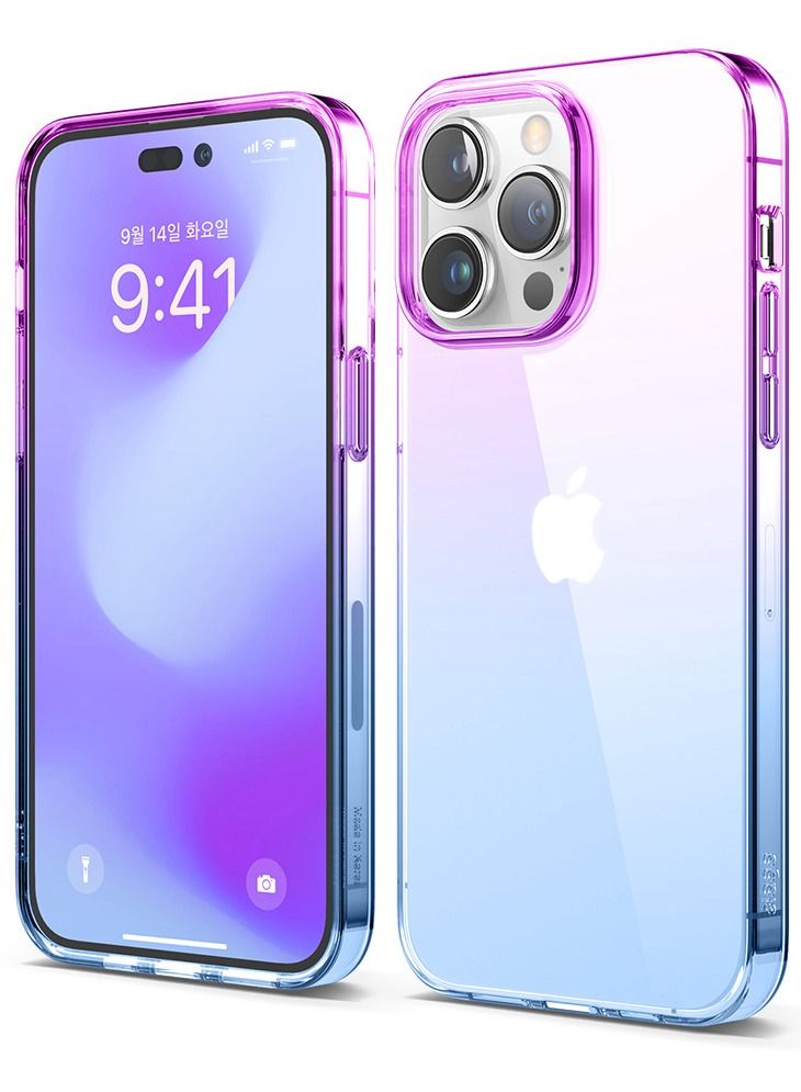 Elago Aurora for iPhone 14 Pro Max Case Cover - Purple Blue - Image 1