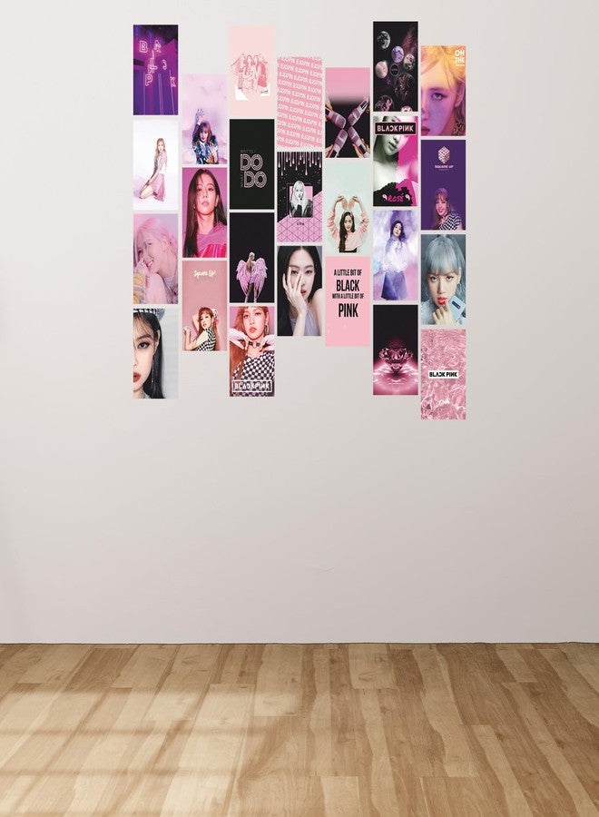 CVANU BLACKPINK Boho Style Aesthetic Collage Kit Mini Poster for Wall Decor Multicolor 25pcs (6inchX4inch)_202309-114/1 - Image 1