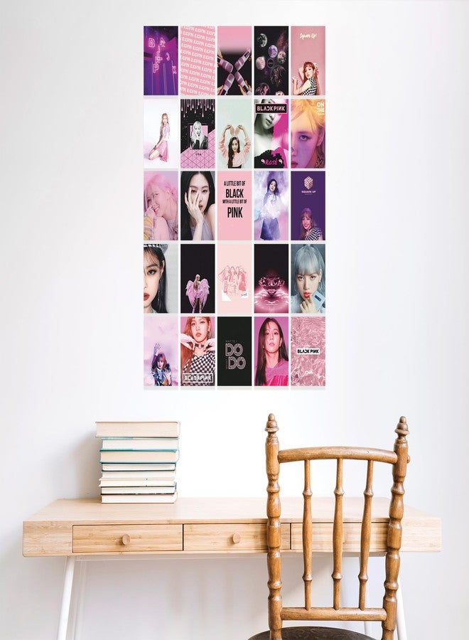 CVANU BLACKPINK Boho Style Aesthetic Collage Kit Mini Poster for Wall Decor Multicolor 25pcs (6inchX4inch)_202309-114/1 - Image 3