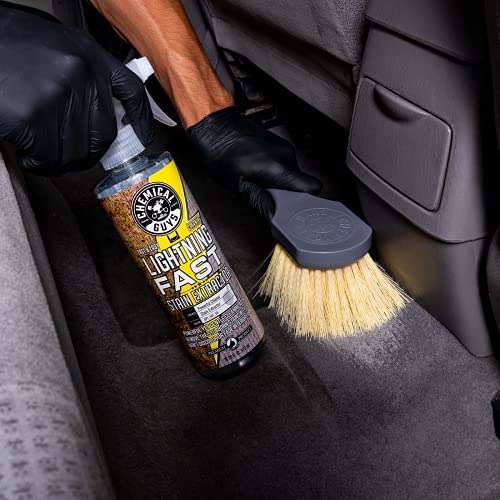 Chemical Guys ACCG02 Nice & Stiff Heavy Duty Carpet & Interior Detailing Brush, (Safe for Cars, Trucks, SUVs, RVs, Motorcycles, & More) Yellow - Image 2