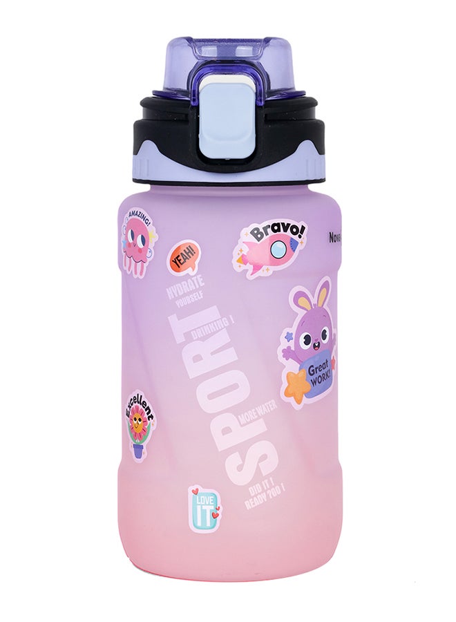 Nova kids Water Bottle With Straw 550 ML - Purple - Image 3