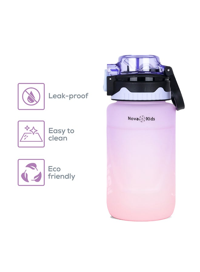 Nova kids Water Bottle With Straw 550 ML - Purple - Image 4