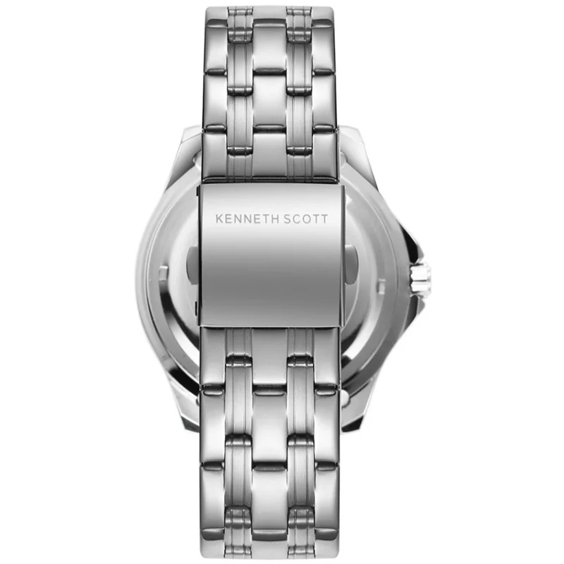 KENNETH SCOTT Men's Stainless Steel Analog Watch K22009-SBSN - 48 mm