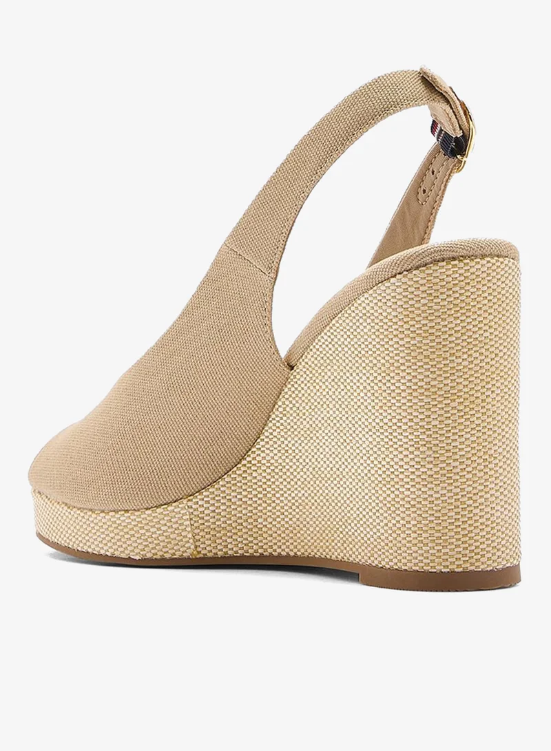 TOMMY HILFIGER HIGH WEDGE SLINGBACK ESPADRILLES
