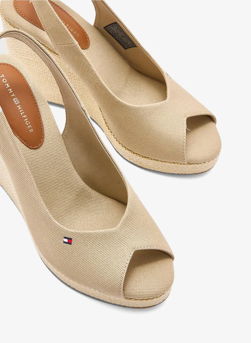 TOMMY HILFIGER HIGH WEDGE SLINGBACK ESPADRILLES