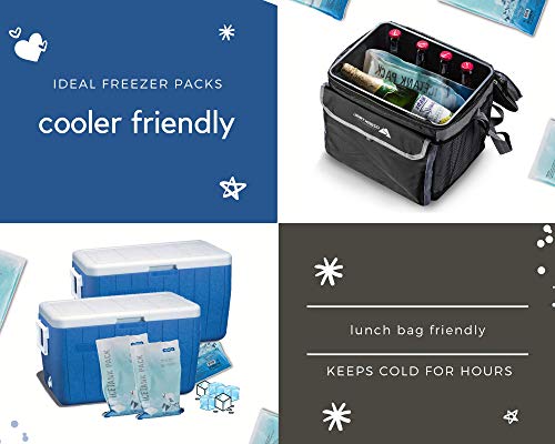 Komax Large Reusable Ice Packs for Coolers – 12 to 15 Hours of Cold Gel Ice Pack for Cooler Set – Slim & Flexible Freezer Packs – Ice Packs for Lunch Bags (3-Pack, 11.4" x 7") - Image 3