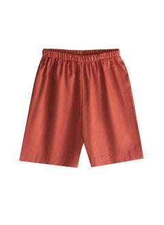 Mater&ME Mater&ME Summer Suit for Boys, Terracotta, 100% Cotton Poplin, Soft, Breathable, Lightweight, Cooling Fabric, Gentle on Skin, Timeless Design  - Image 2