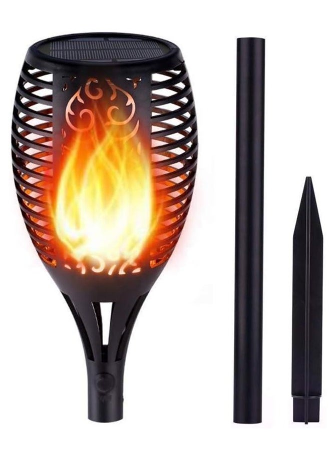 DubaiGallery Solar Torch Lights with Flickering Flame, Fire Effect Garden Light, Auto On/Off Dust to Dawn, Outdoor Waterproof Landscape Decoration, Solar Powered Security Torch Light for Patio, 8 Pack  - Image 1