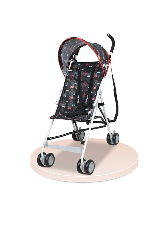 Nurtur عربة أطفال Rex Buggy متعددة الألوان عربة أطفال خفيفة الوزن مع حزام كتف قابل للطي مدمج للأطفال من عمر 6 إلى 36 شهرًا، منتج رسمي متعدد الألوان - Image 1